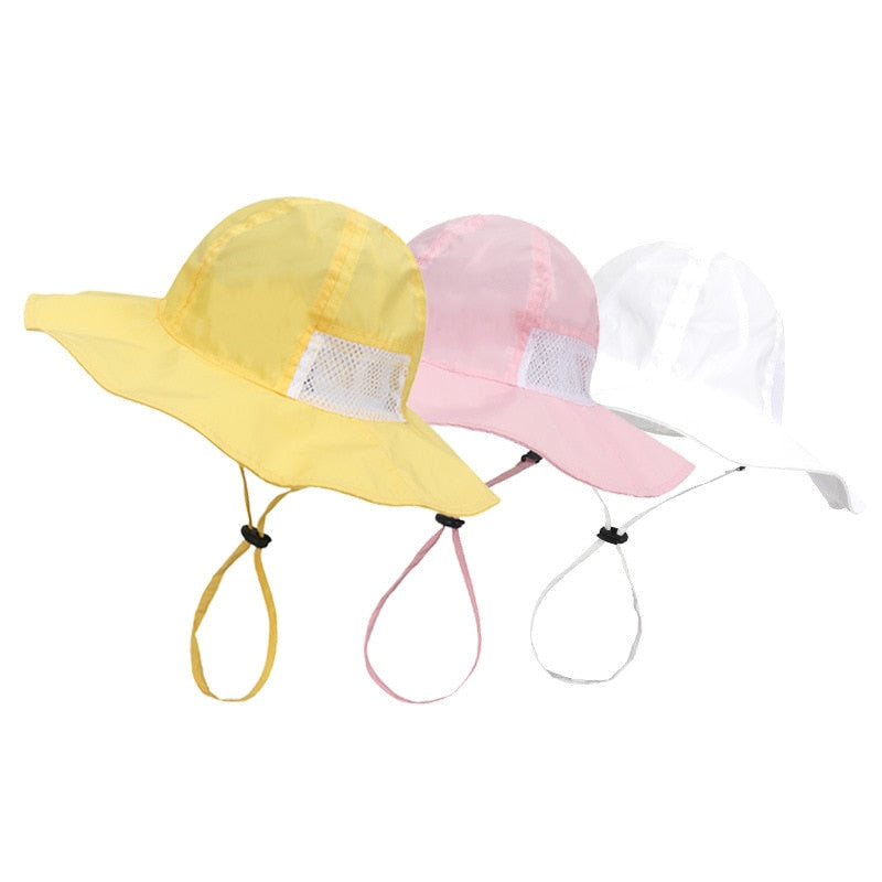 Mesh Bucket Sun Hats, , JellyBeanBabyCo